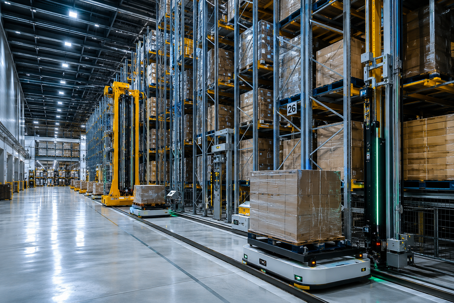 Automated climate-controlled warehousing and cold storage in Jeddah